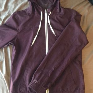 Zine maroon windbreaker